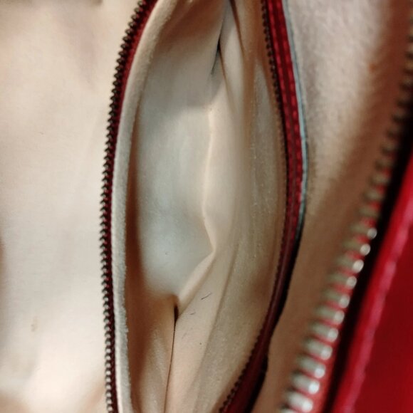 Authentic Gucci Red Leather Hand Bag mon869-110925 - Picture 13 of 16